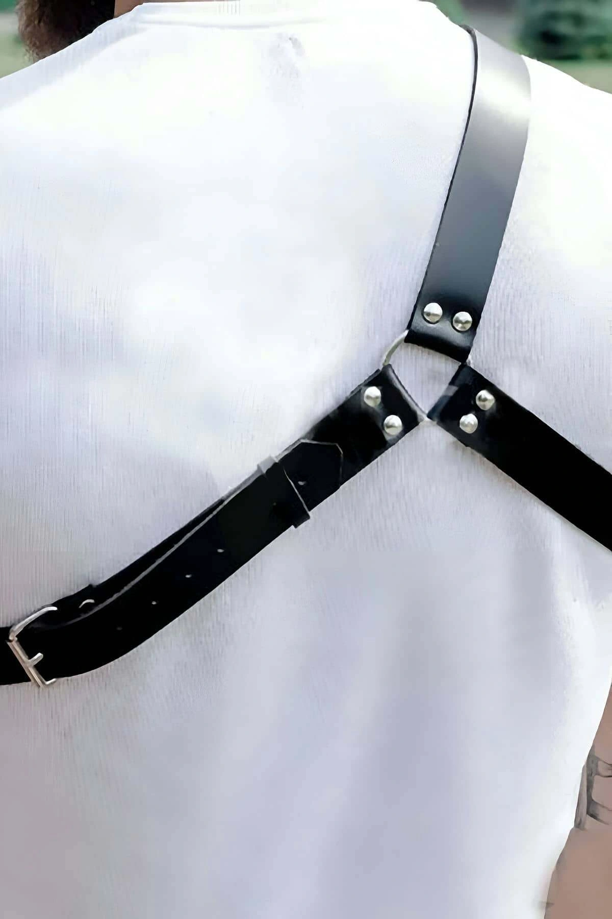 Erkek Tek Omuzdan Askılı Deri Aksesuarı - Brfm127