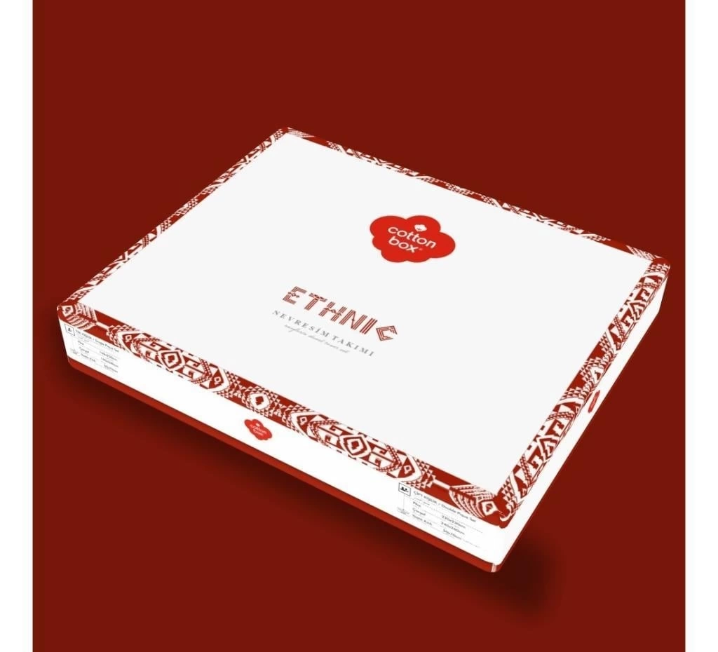 Etnich Nevresim Takımı Çift Kişilik Adiel Gri
