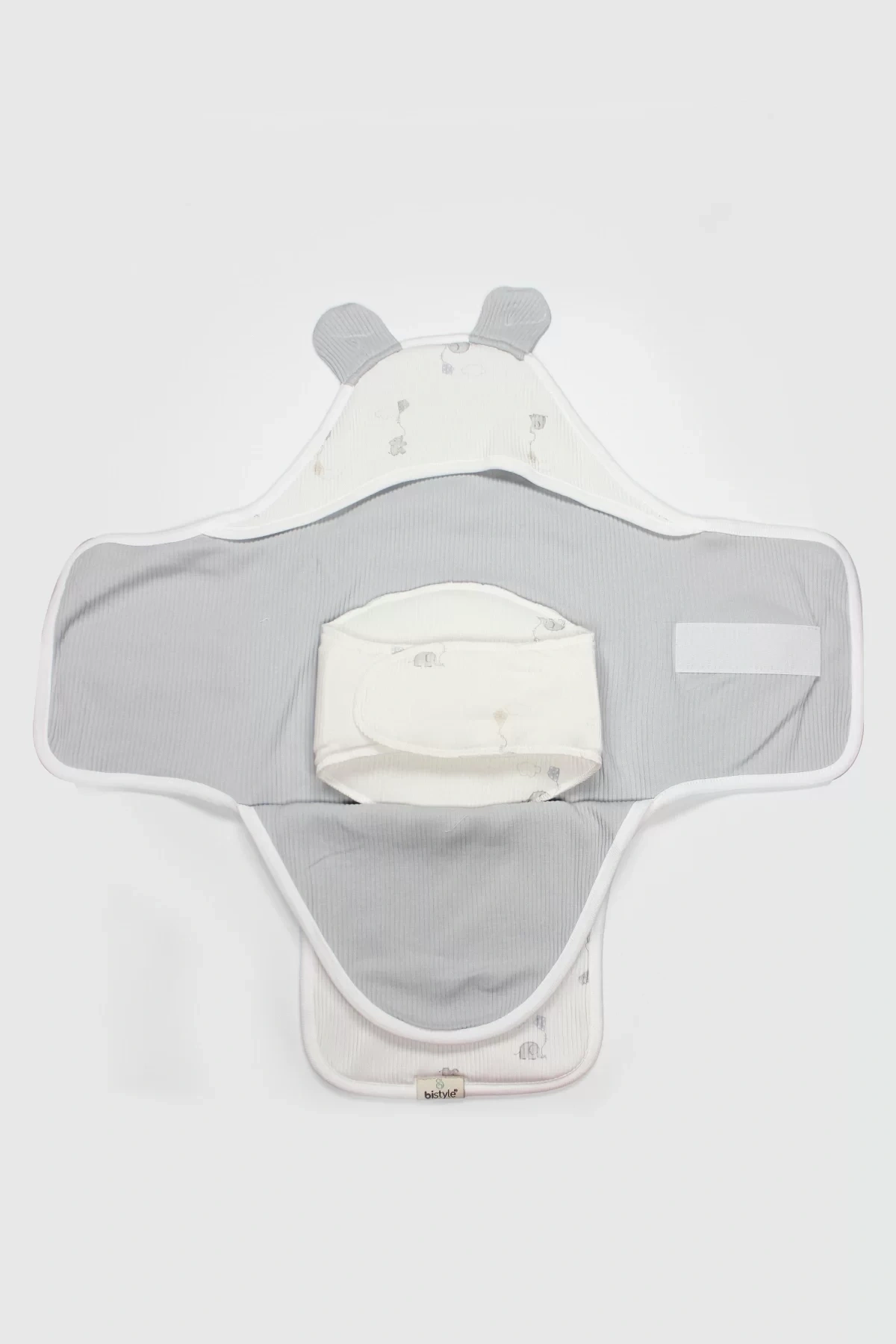 Flying Elephant Organik Bel Destekli Kundak 75102 Ekru Gri