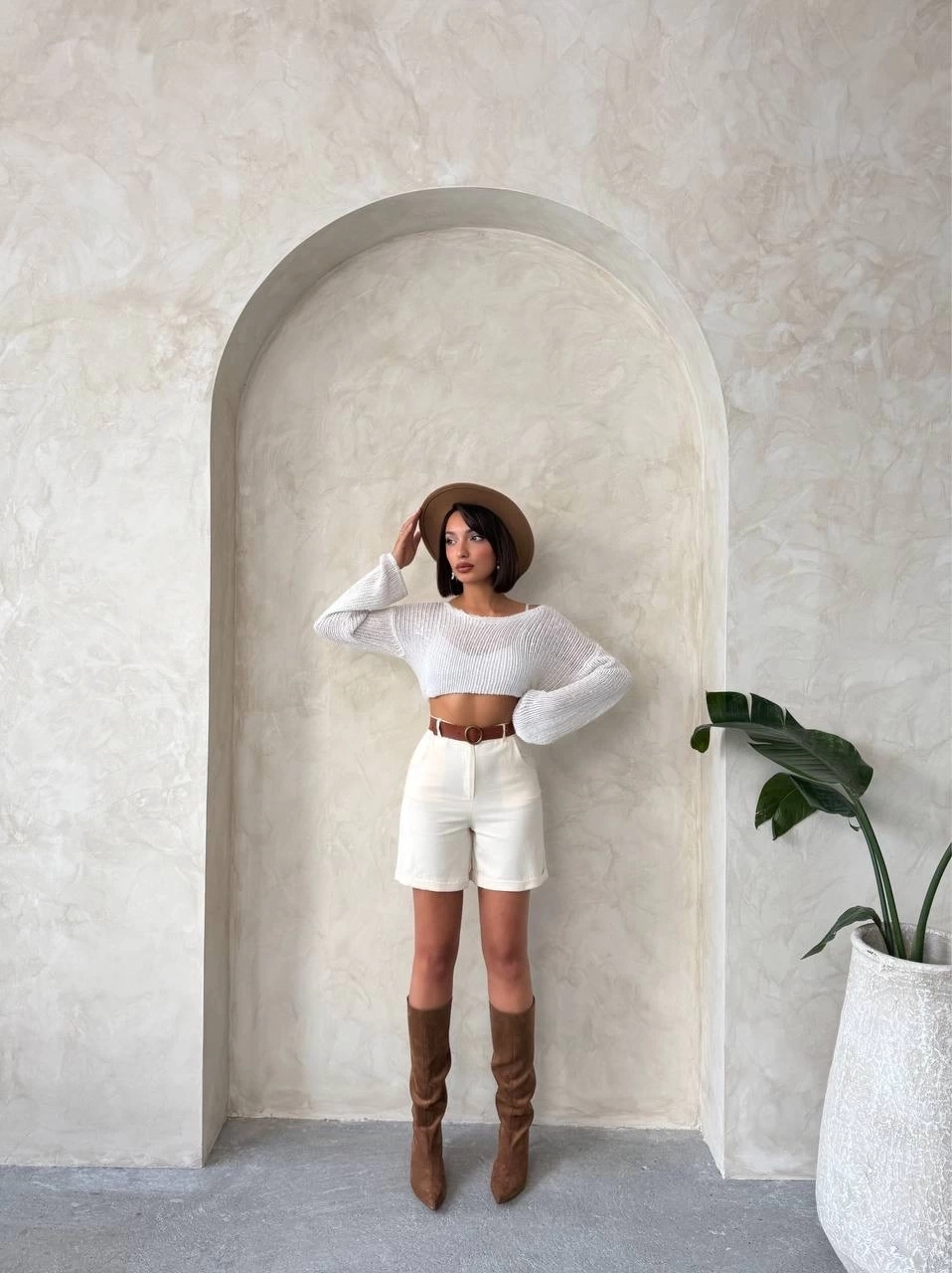 Gabardin kumaş şort