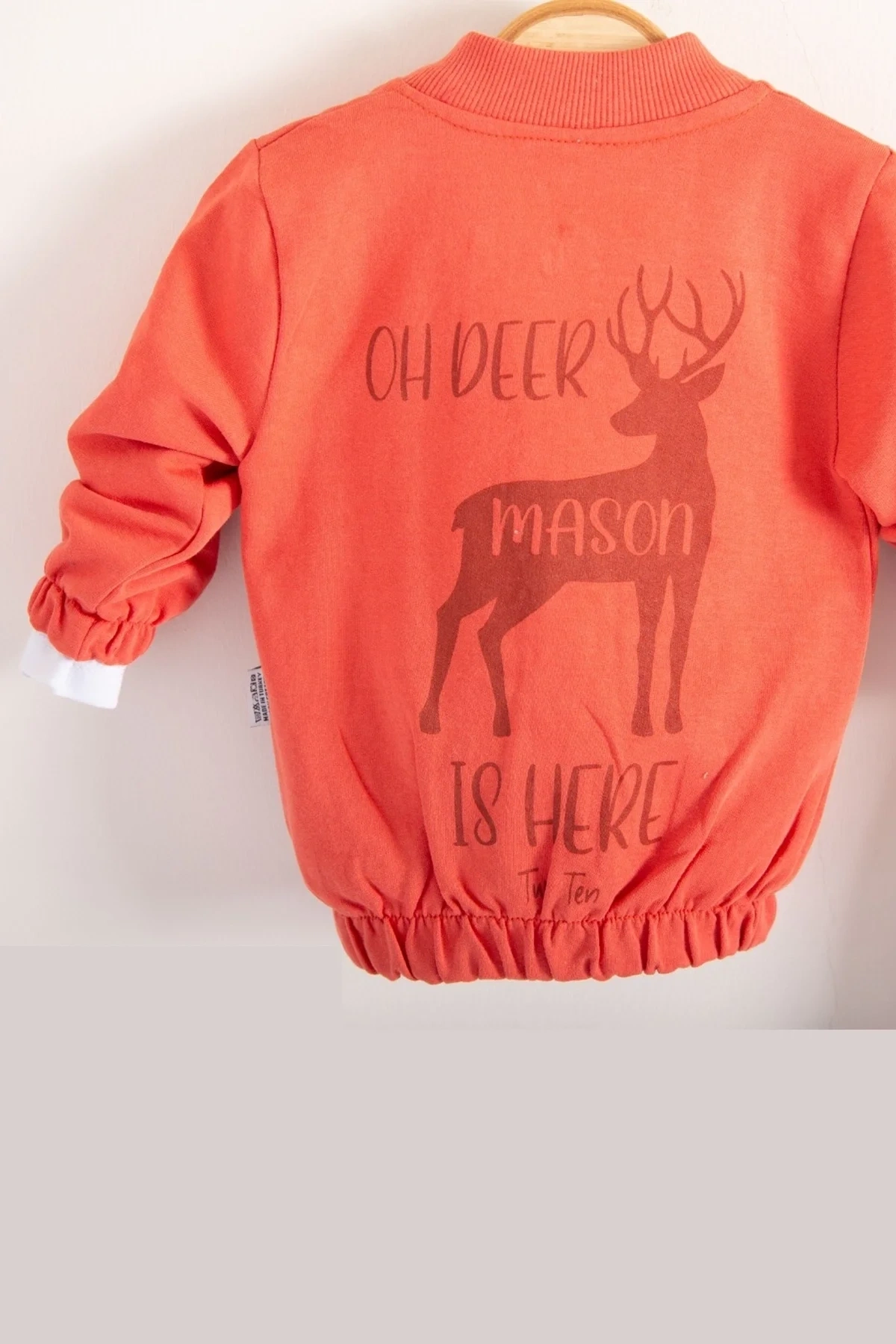 Geyik Desenli Hırkalı 3lü Erkek Bebek Takım