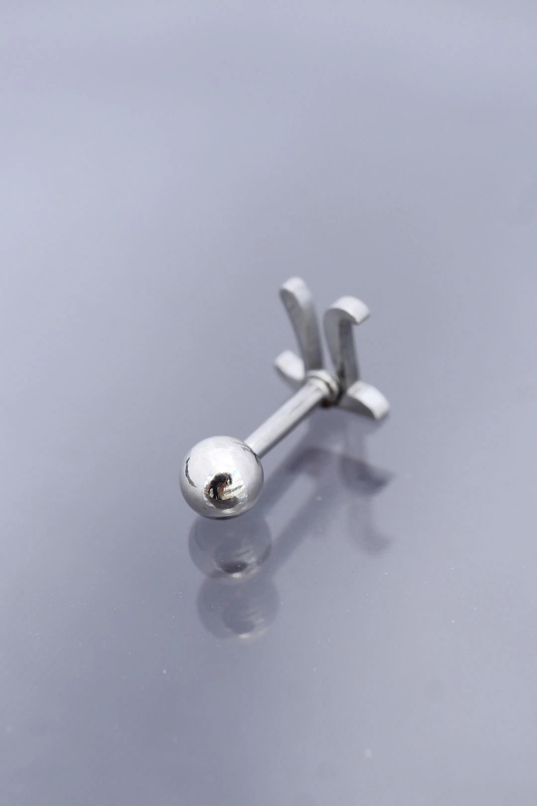 Gümüş Renk Pİ Sembol 316L Cerrahi Çelik Piercing