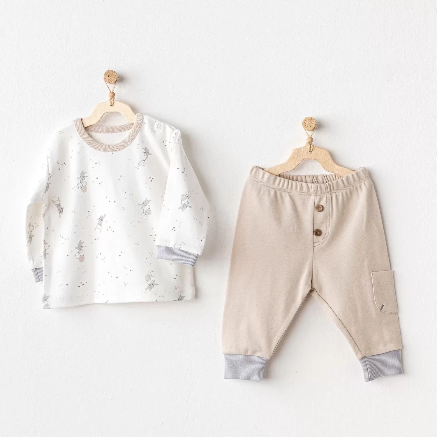 Happy Everyday 2li Bebe Takım Beige