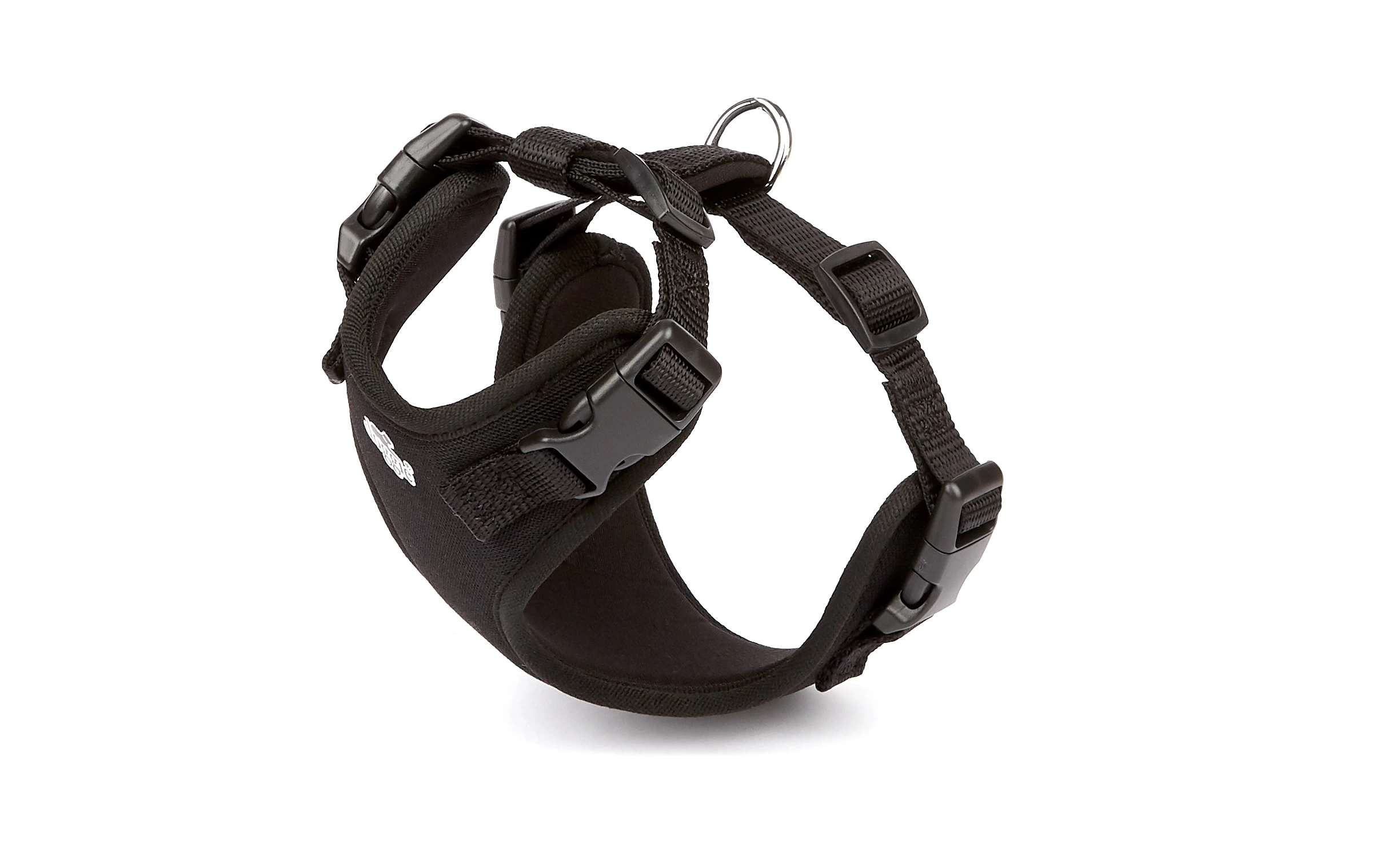 Havalı Ped Dokuma Köpek Göğüs Tasması 30/35 cm Siyah