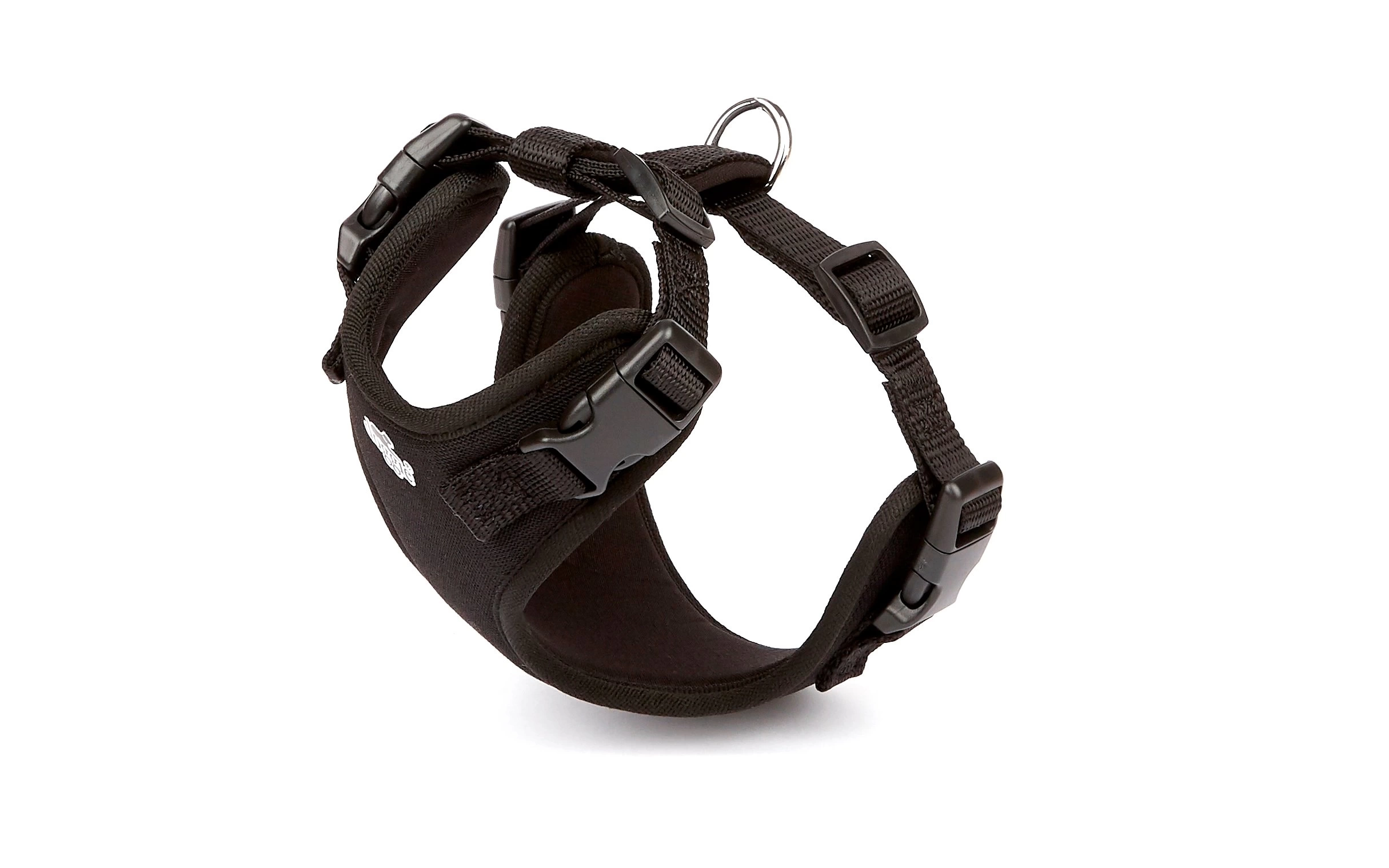 Havalı Ped Dokuma Köpek Göğüs Tasması 30/35 cm Siyah