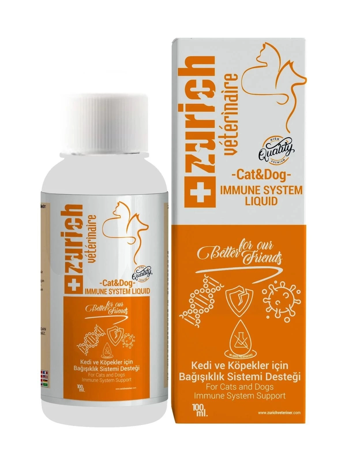 Kedi Köpek Bağışıklık Güçlendirici Likit 100 ML Sıvı