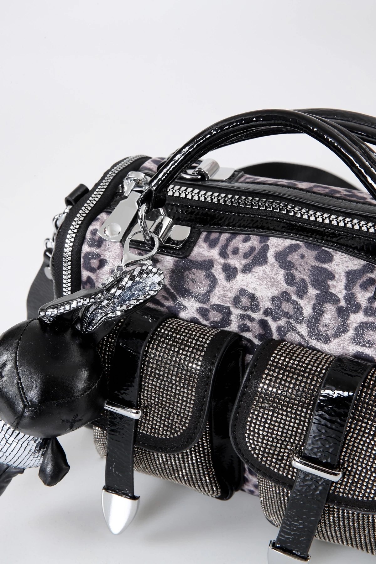 Kiwer Siyah Cilt Omuz Çantası