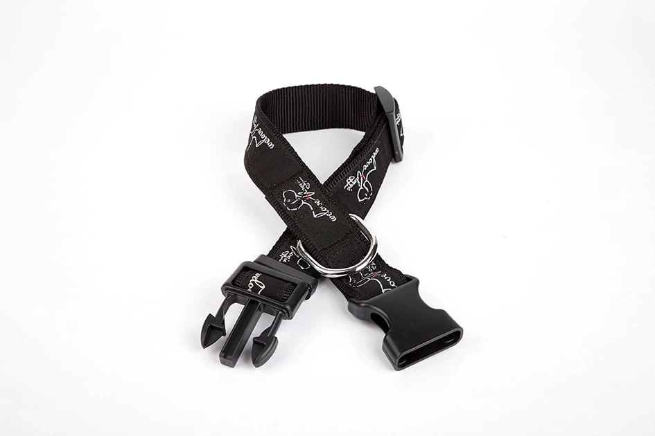 Köpek Desenli Dokuma Köpek Boyun Tasması 3 cm x 36-60 cm