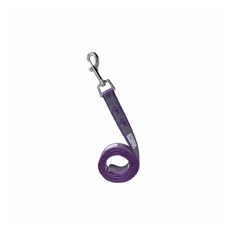 Köpek Göğüs Tasma Seti Köpek Desenli 120 cm-34 cm-47 cm Mor