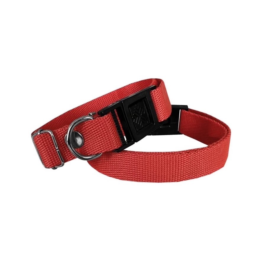 Köpek Tasması Dokuma 2 cm - Min: 30 cm - Max: 50 cm Kırmızı