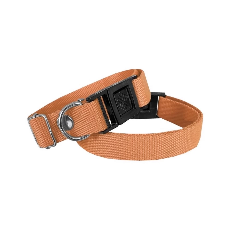 Köpek Tasması Dokuma 2 cm - Min: 30 cm - Max: 50 cm Turuncu