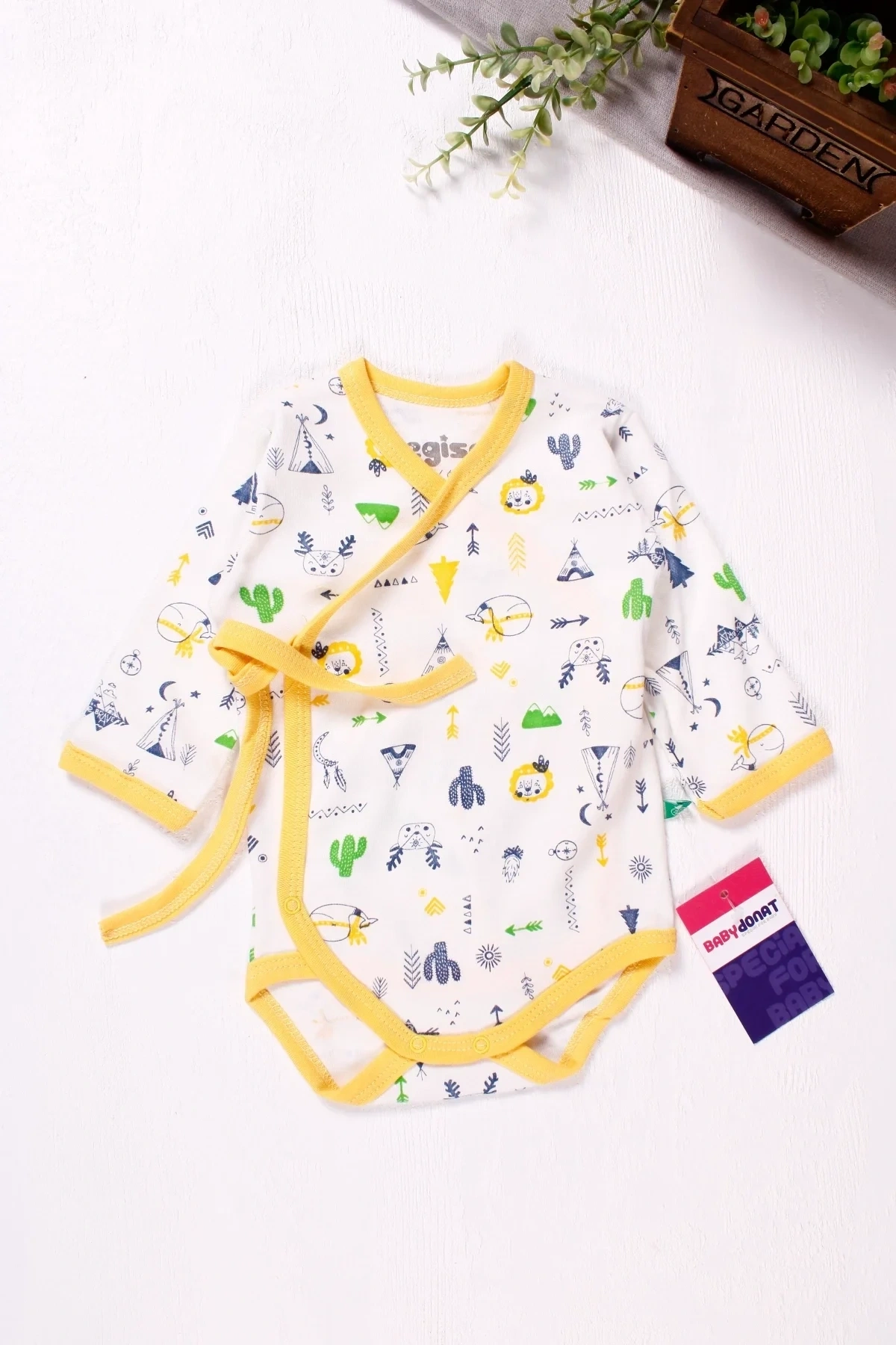 Kruvaze Bağlamalı Camp Desenli 2li Erkek Takım