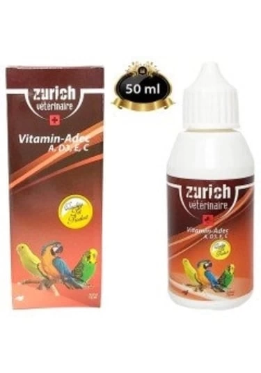 Kuş Vitamini A, D3, E, C Vitaminleri 50 ml ADEC