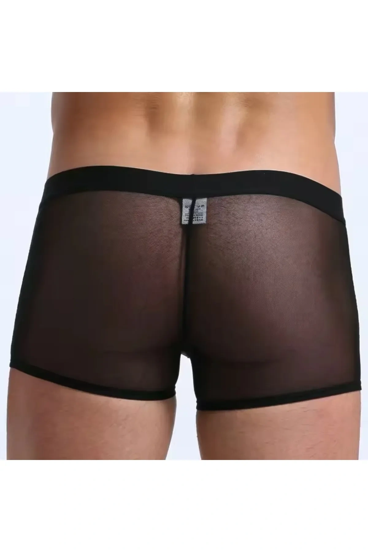 Lesca Fantezi Transparan Tül Erkek Boxer Fantezi Tanga