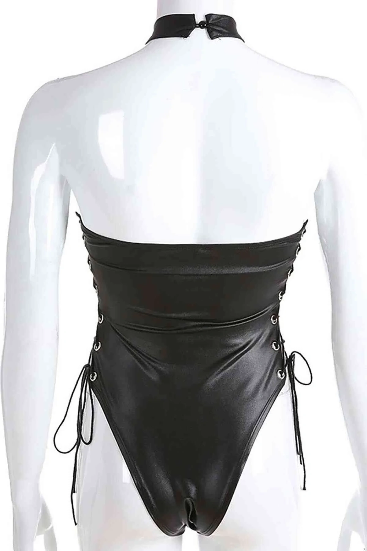 Lesca Fantezi Yanları Kuş Gözlü Yandan Bağlamalı Seksi Babydol