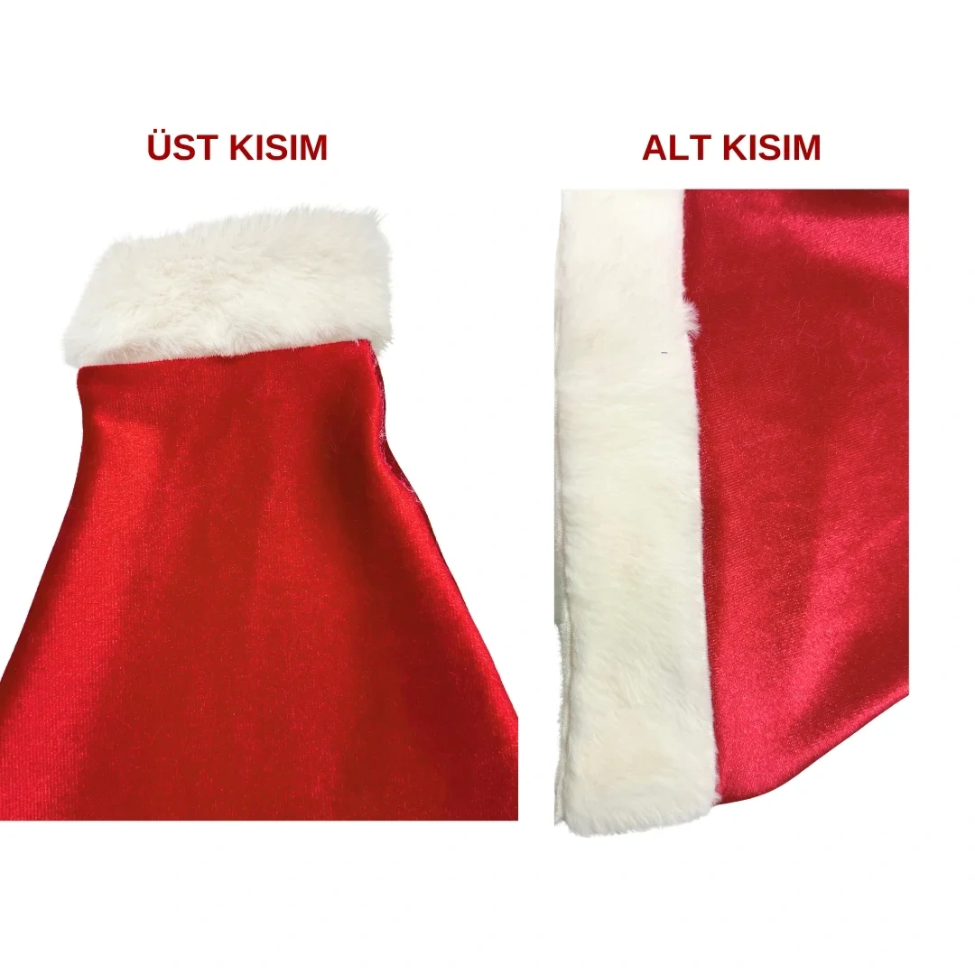 Lesca Unisex Seksi Kadife Yılbaşı Şapkası