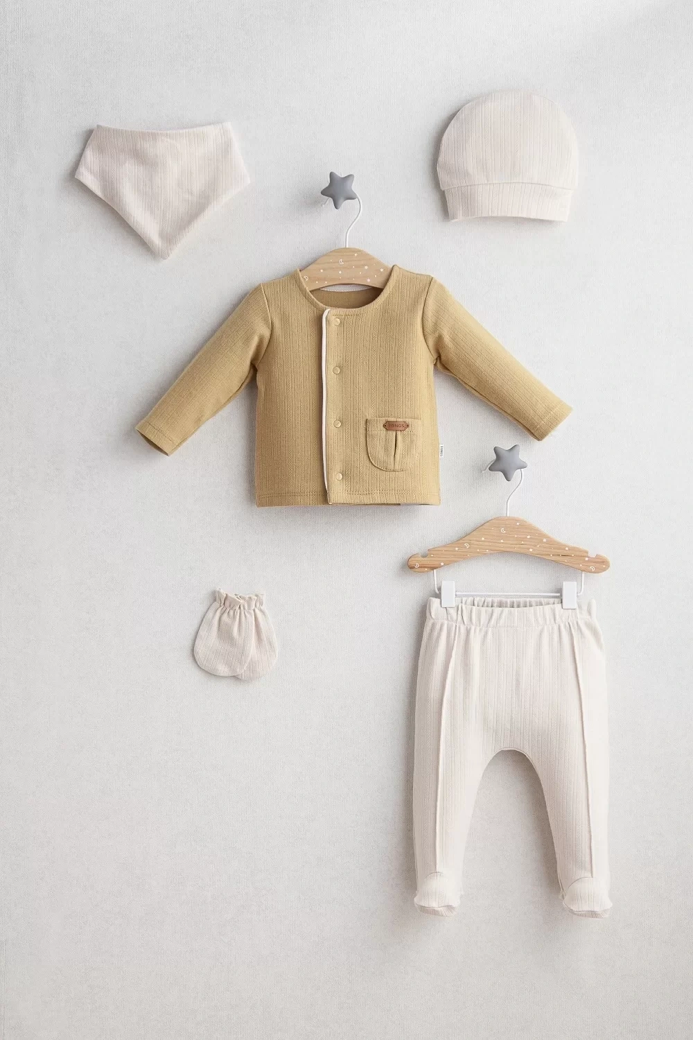 Little Bear 5li Zıbın Set 5445 Hardal