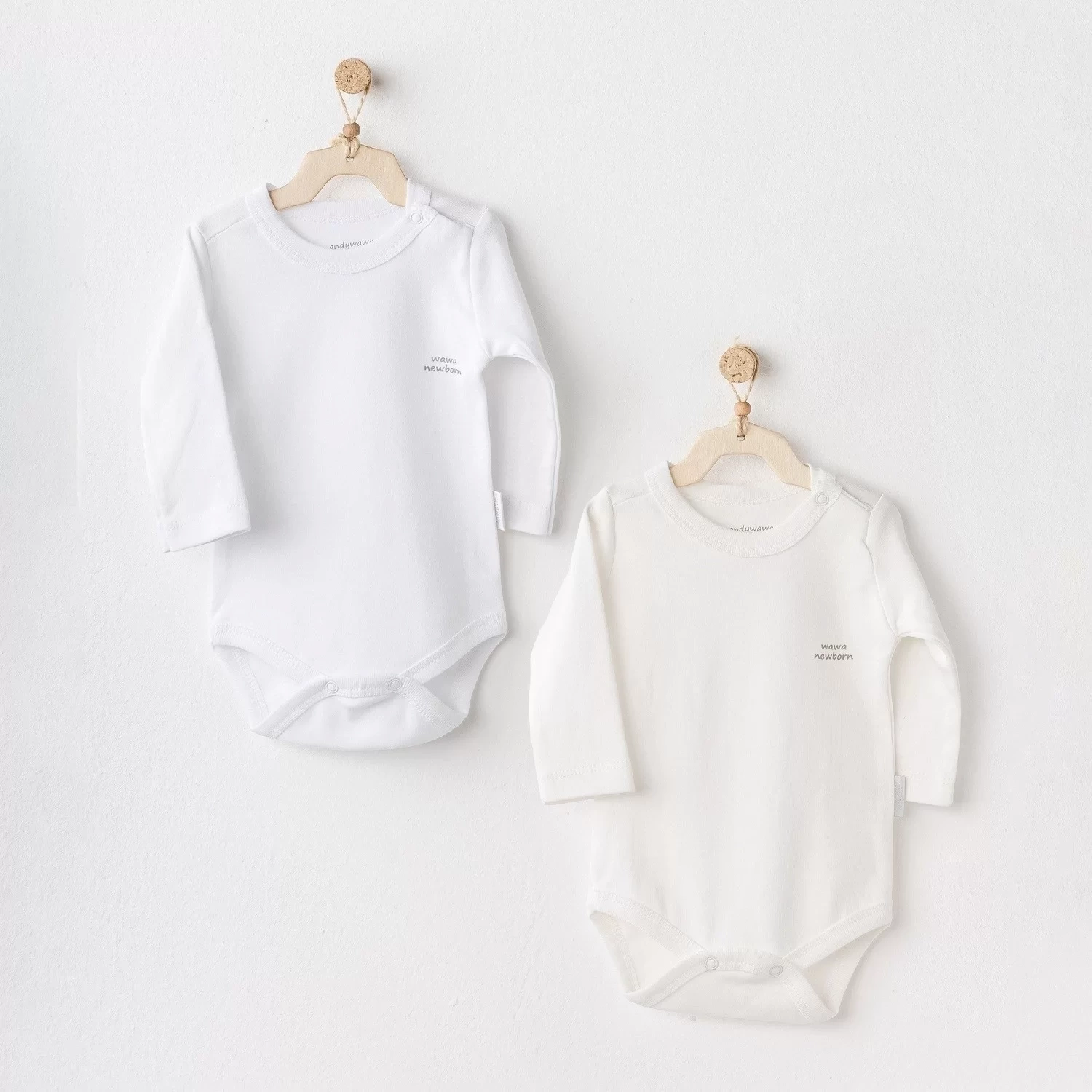 Long Sleeve 2li Basic Body Ekru