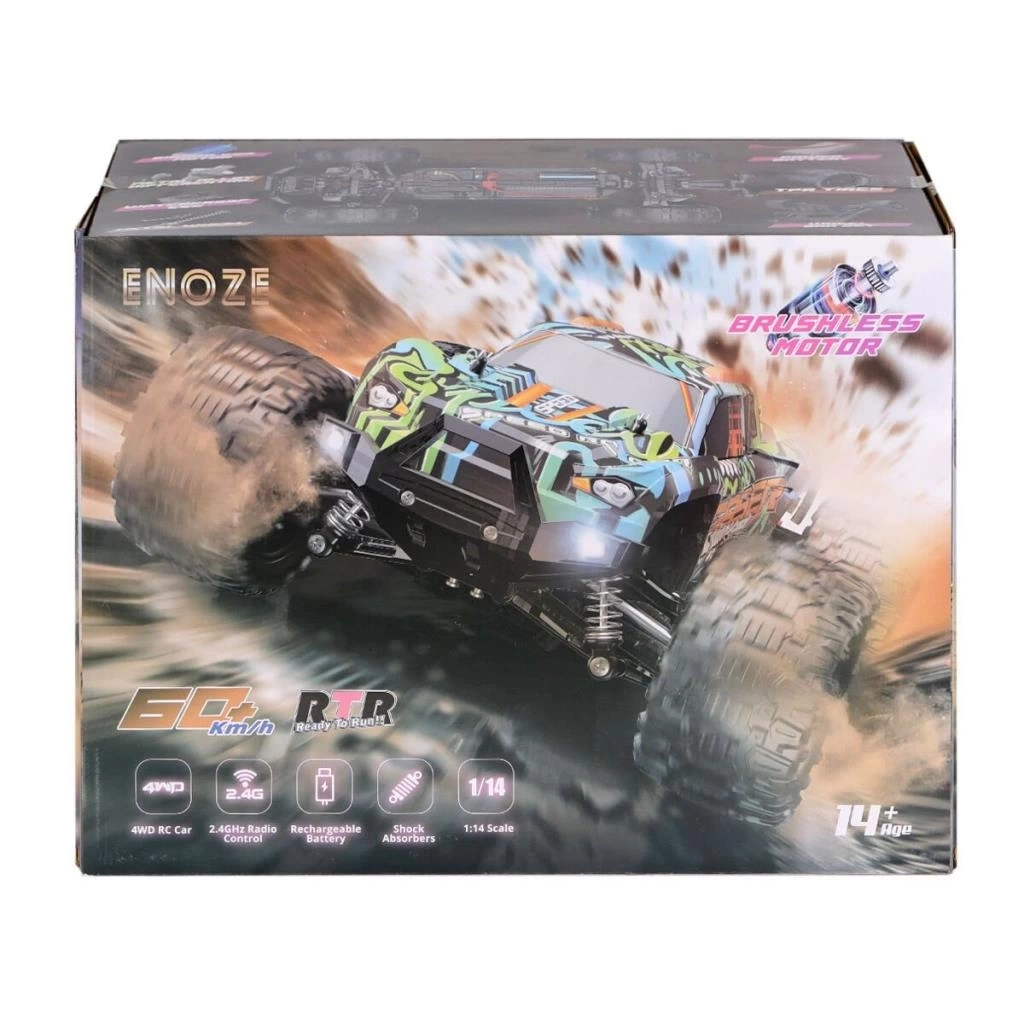 Nessiworld 001E Kumandalı 4x4 Fırçası Motor 1:14 Gaser Arazi Aracı -Gepettoys