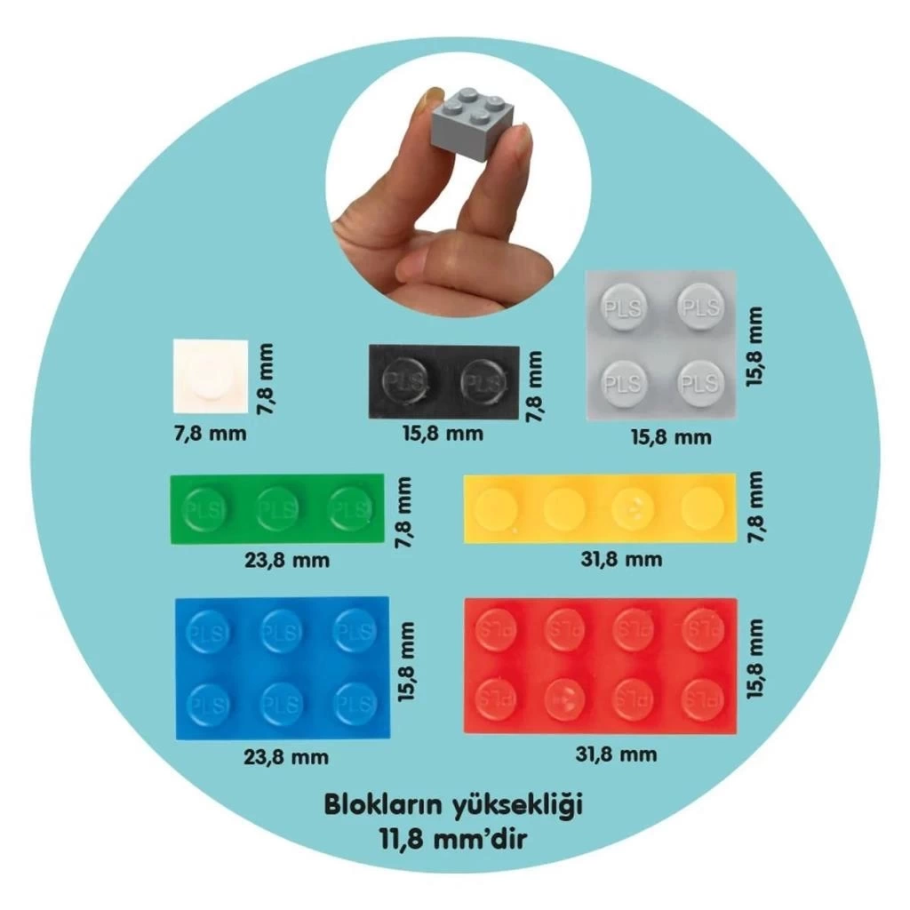 Nessiworld  03 492 Pilsan Mikro Bloklar 588 Parça Kutulu