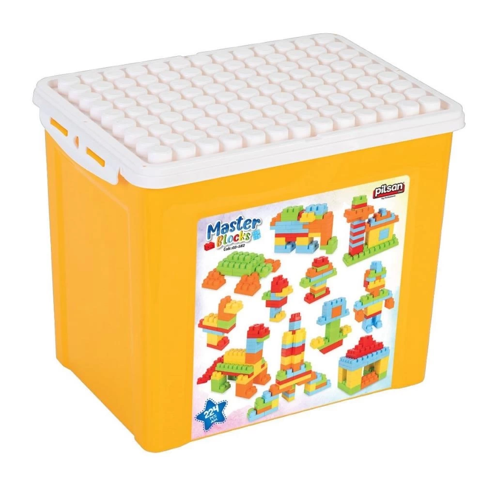 Nessiworld 03 582 Master Blokları 224 Parça 21 lt Saklama Kabında -Pilsan Oyuncak