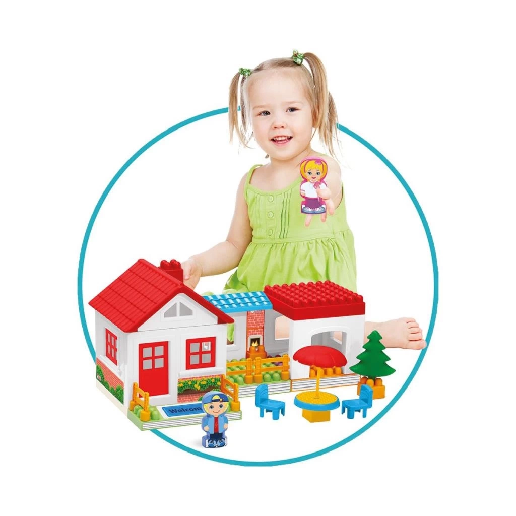 Nessiworld 03135 Tek Katlı Ev Blokları 36 Parça -Dede
