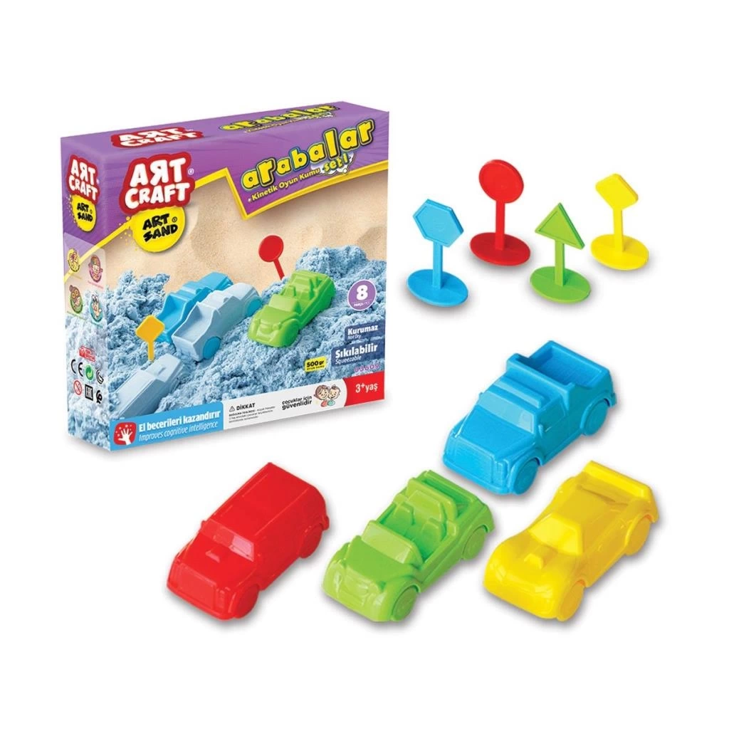 Nessiworld  03609 Dede, Artsand Arabalar Kum Seti 500 gr / +3 yaş