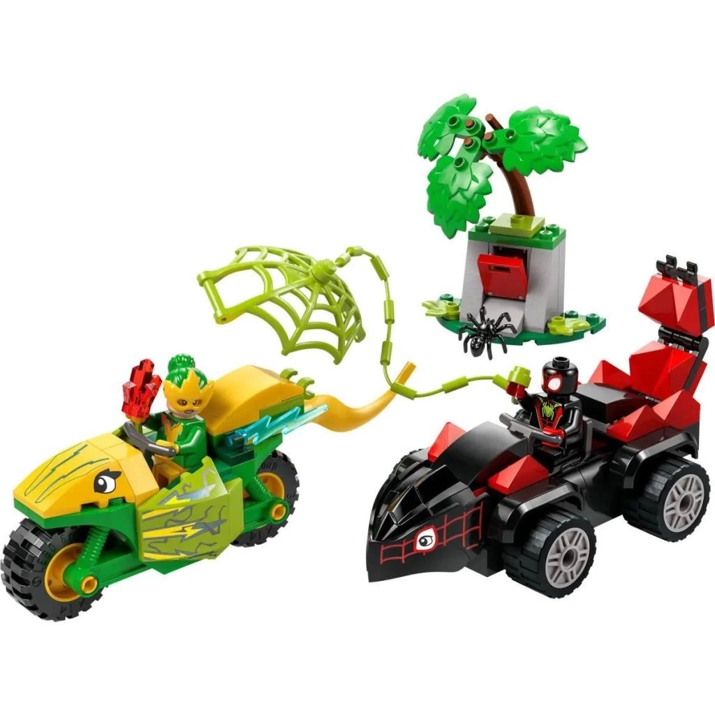 Nessiworld 11198 Lego Marvel Spidey - Spin ve Electro Dinozor Aracı Takibi 124 parça +4 yaş