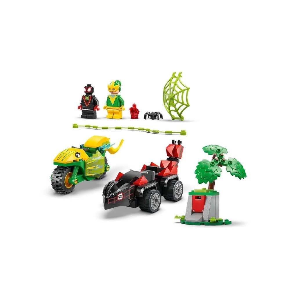 Nessiworld 11198 Lego Marvel Spidey - Spin ve Electro Dinozor Aracı Takibi 124 parça +4 yaş