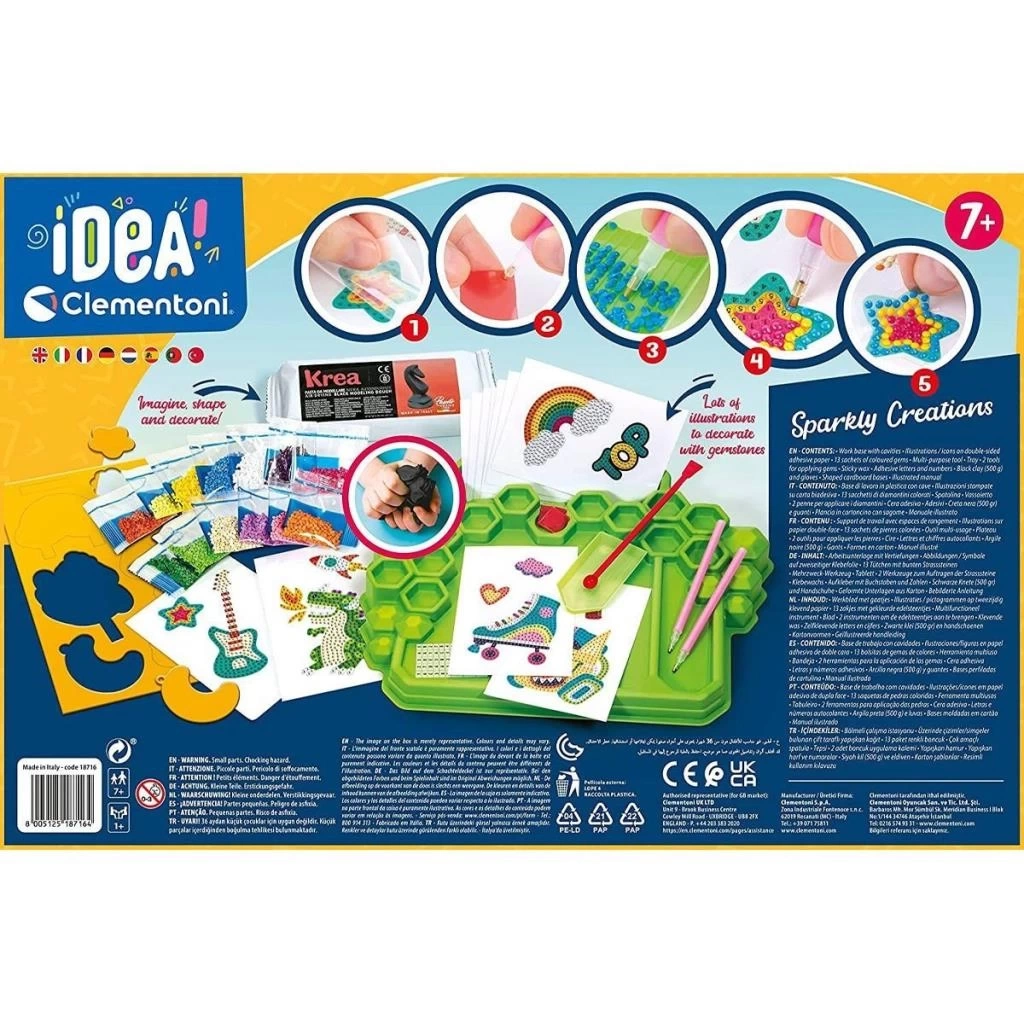 Nessiworld  18716 Clementoni Idea Işıltılı Tasarımlar +7 yaş