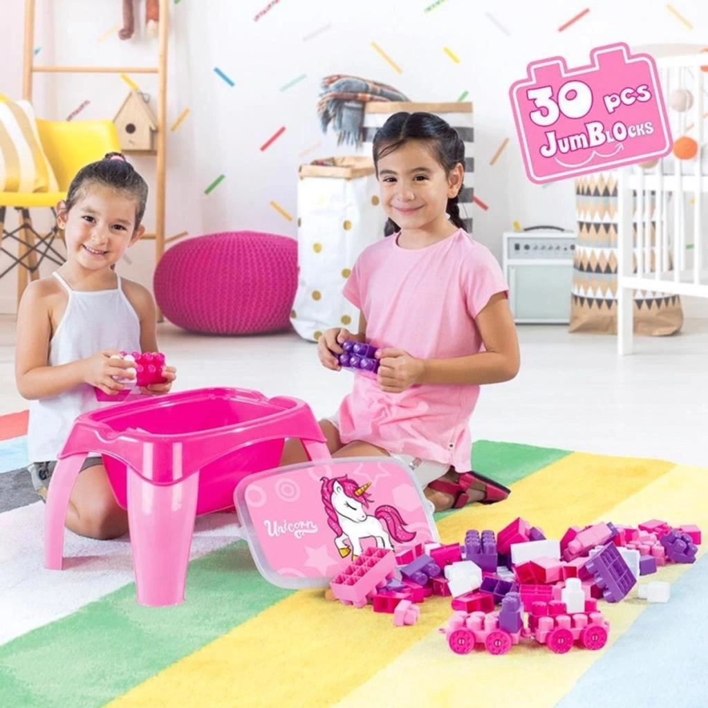 Nessiworld 2598 UNICORN AKTIVITE OYUN MASASI 30PCS MEGA BLOK