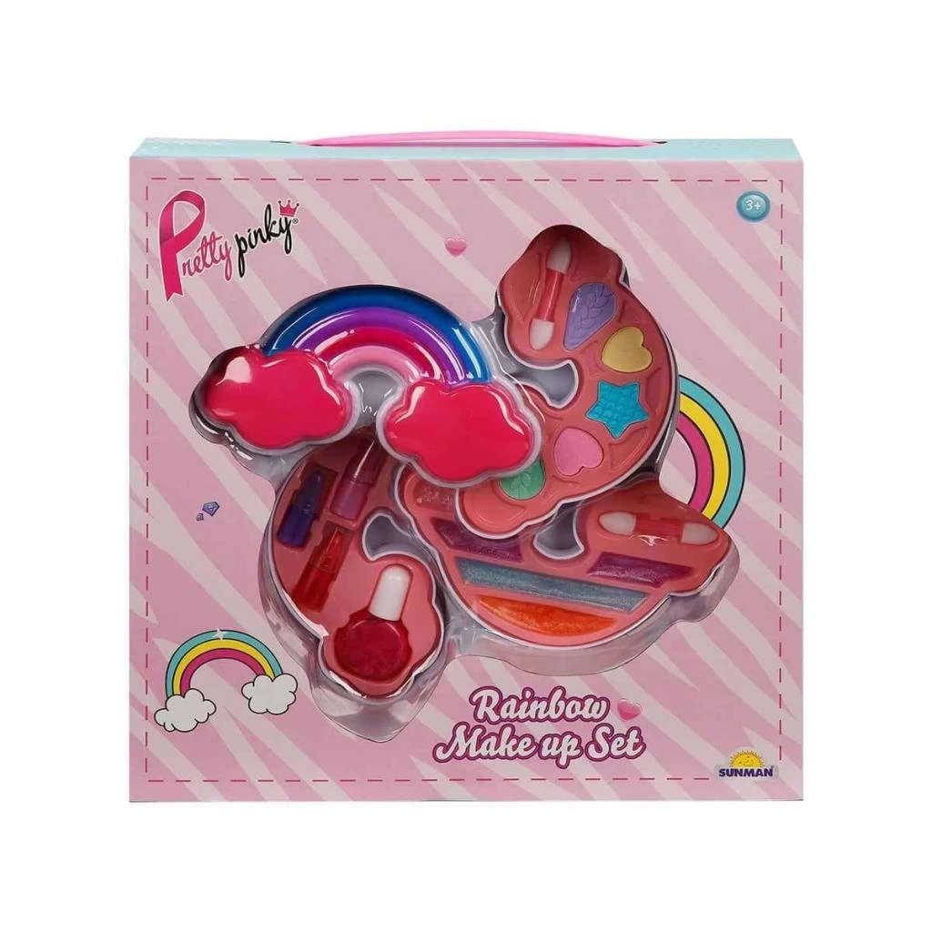 Nessiworld 2601 SUN-RST-PRP-Güzellik Set Makyaj Gökkuşağı Şekilli 3 Katmanlı - Sunman