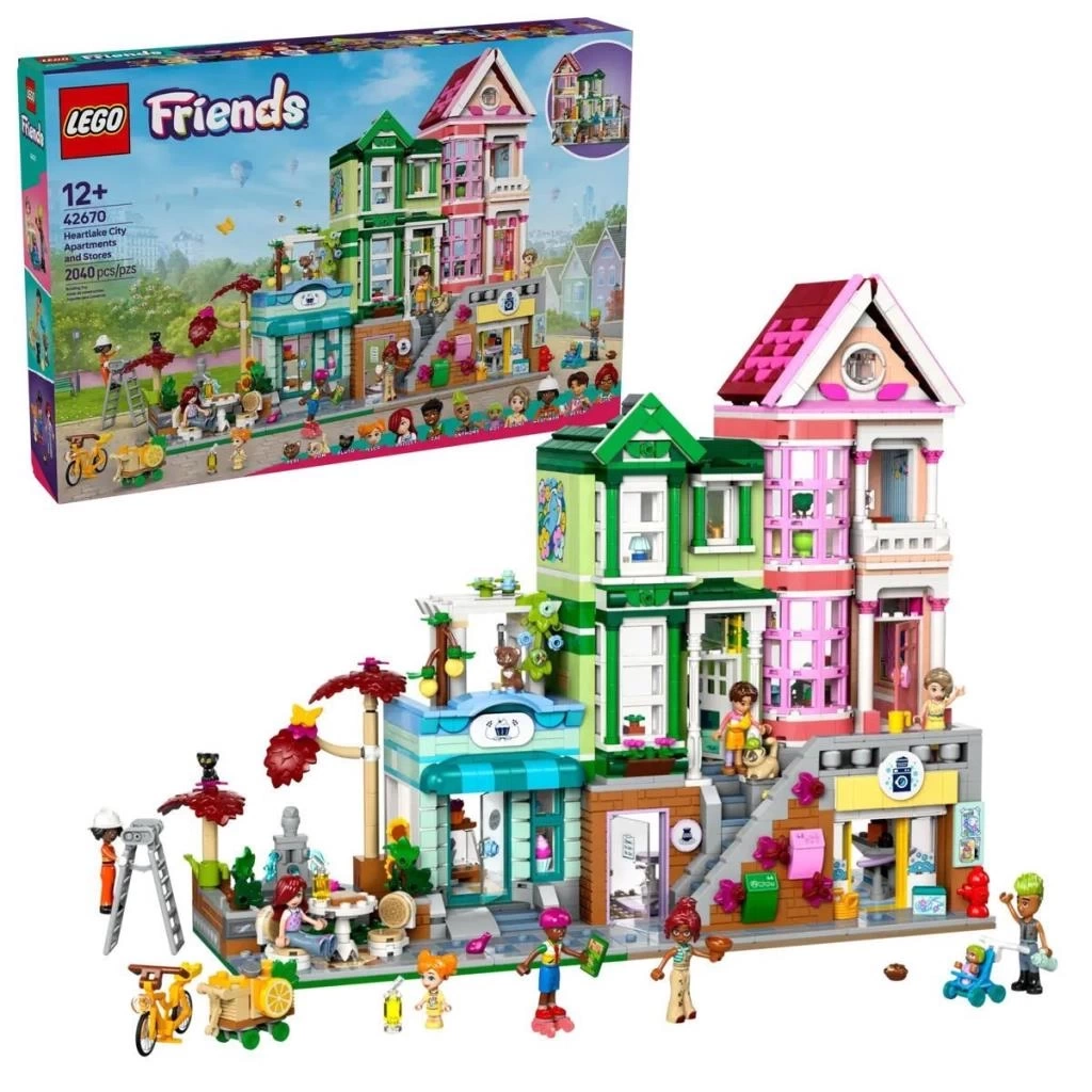 Nessiworld 42670 Lego Friends Heartlake Apartman ve Mağazalar 2040 parça +12 yaş