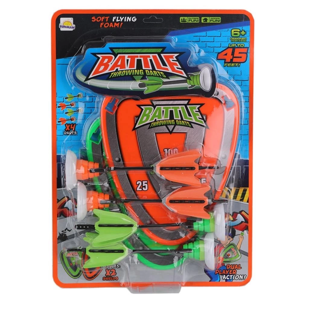 Nessiworld 4305 SUN-YFN-DART-BATTLE THROWİNG 2 HEDEFLİ 4 OKLU DART