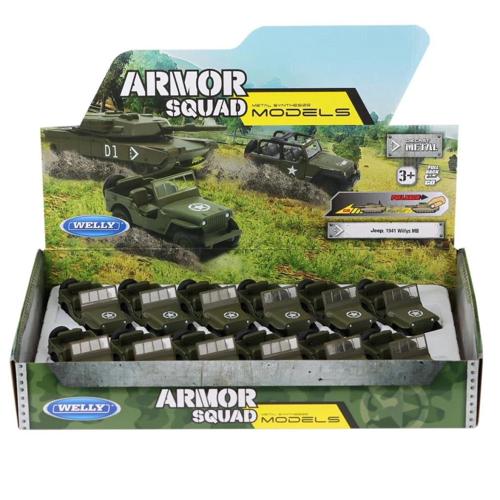 Nessiworld 43723 Welly Jeep Willys 1:32 -Karsan Oyuncak