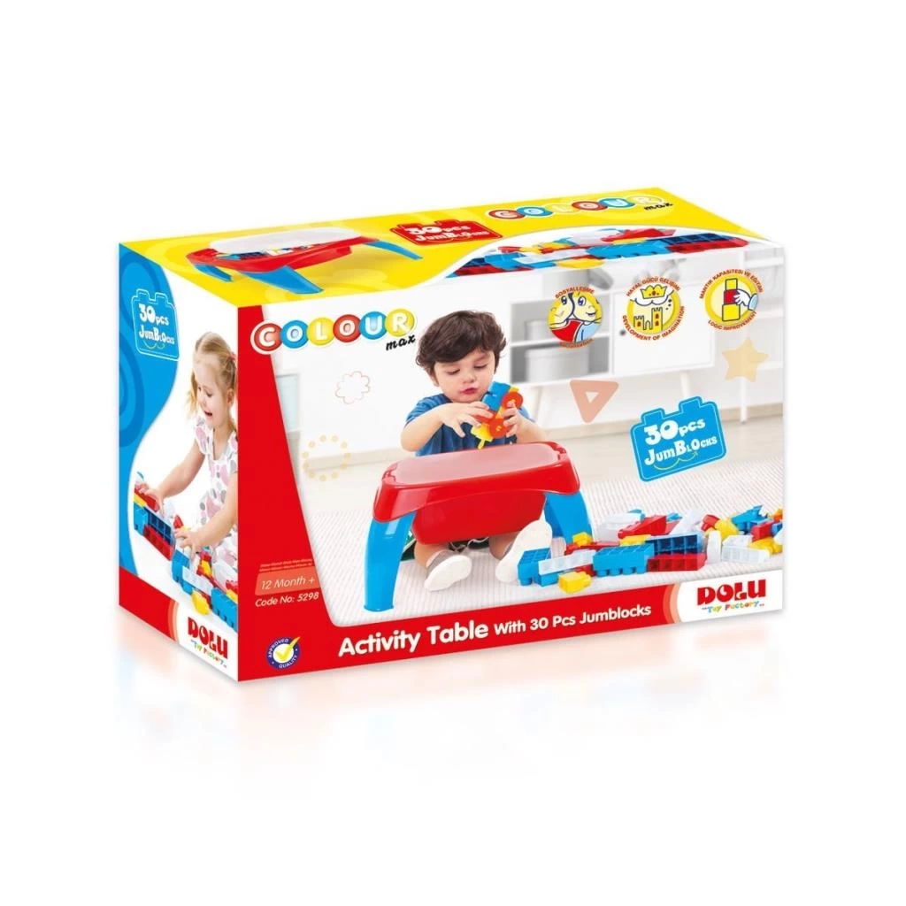 Nessiworld 5298 AKTIVITE OYUN MASASI 30PCS MEGA BLOK