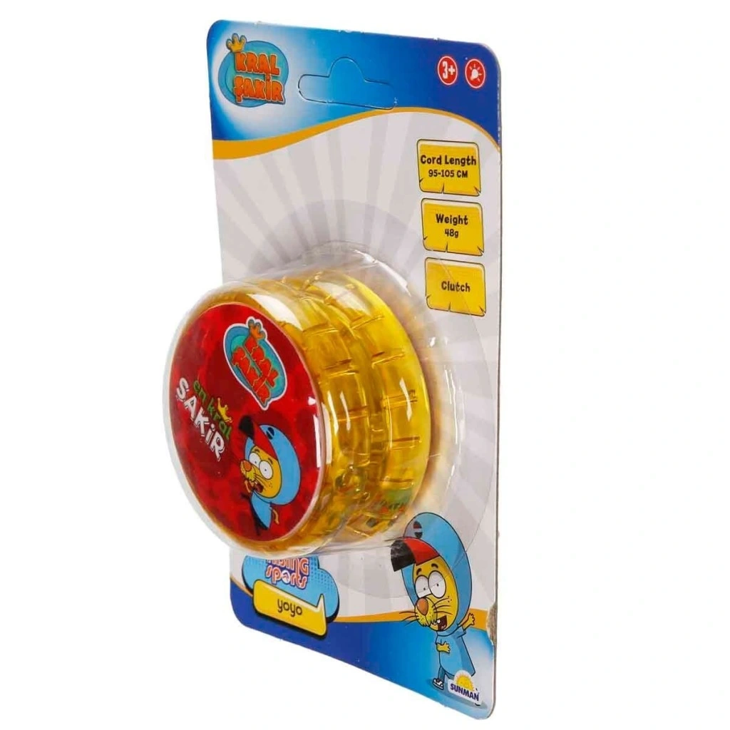 5354 NessiWorld-RST-RSP-YOYO KRAL ŞAKİR 6CM SARI IŞIKLI KRTL KRAL