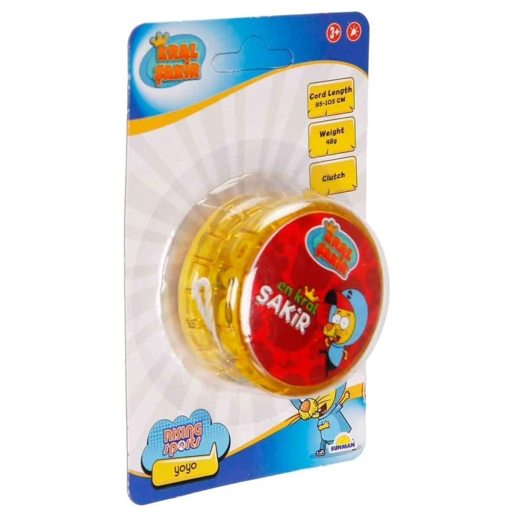 5354 NessiWorld-RST-RSP-YOYO KRAL ŞAKİR 6CM SARI IŞIKLI KRTL KRAL