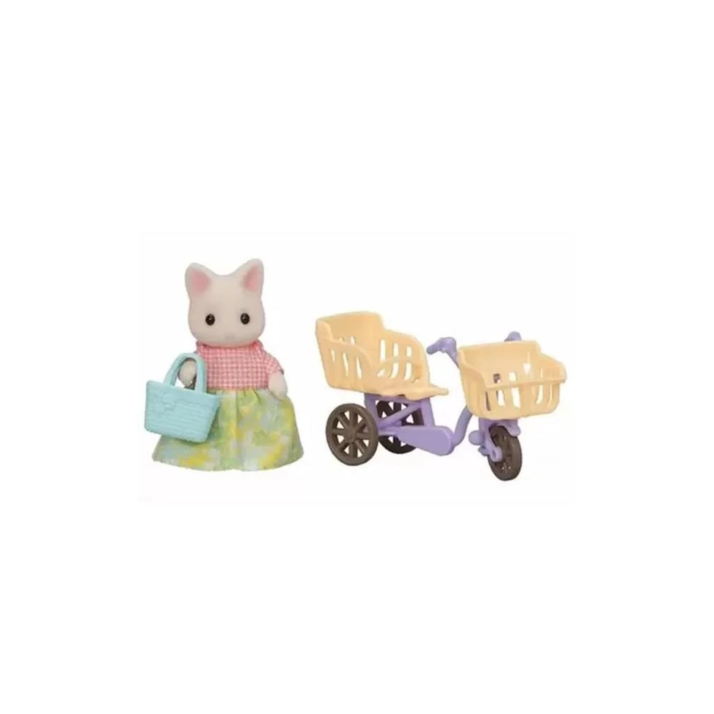 NessiWorld 5680SylvanianFamiliesÇiçekliKediAnneveBisikleti+3yaş