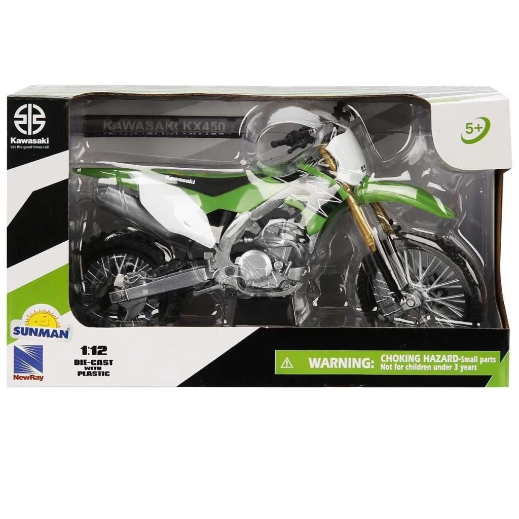 Nessiworld 57483 SUN- Kawasakı  KX450 Yeşil 1:12