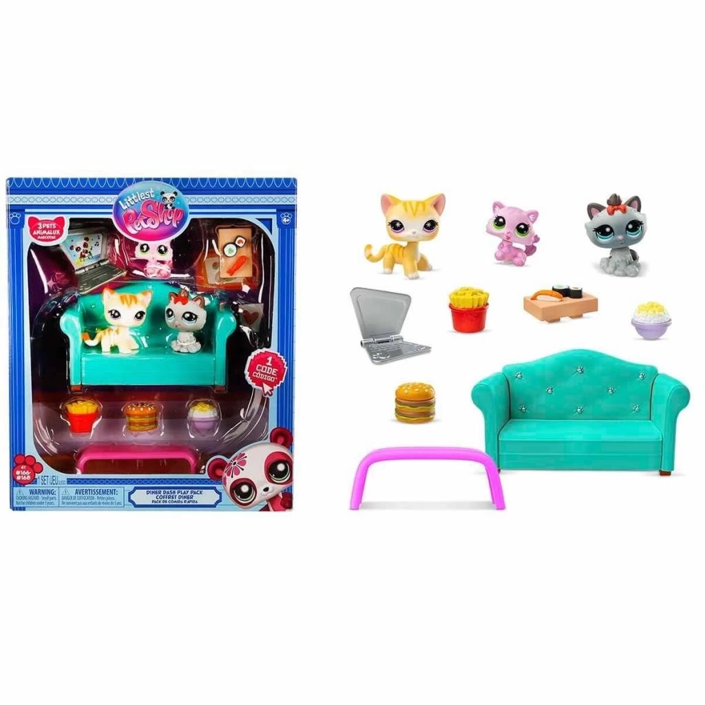 Nessiworld 6360 SUN-Littlest Pet Shop Minişler Lokanta Oyun Seti