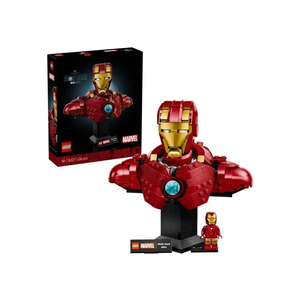 Nessiworld 76327 Lego Marvel Iron Man MK4 Büstü 436 parça +18 yaş