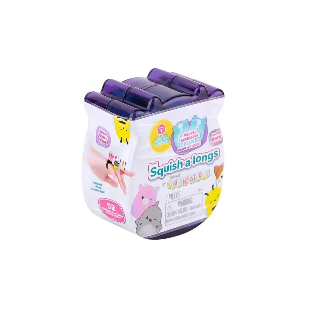 Nessiworld AL0001-1 Squish-a-longs 2 Figür + Yüzük Sürpriz Paket 24lü Display  Seri 1