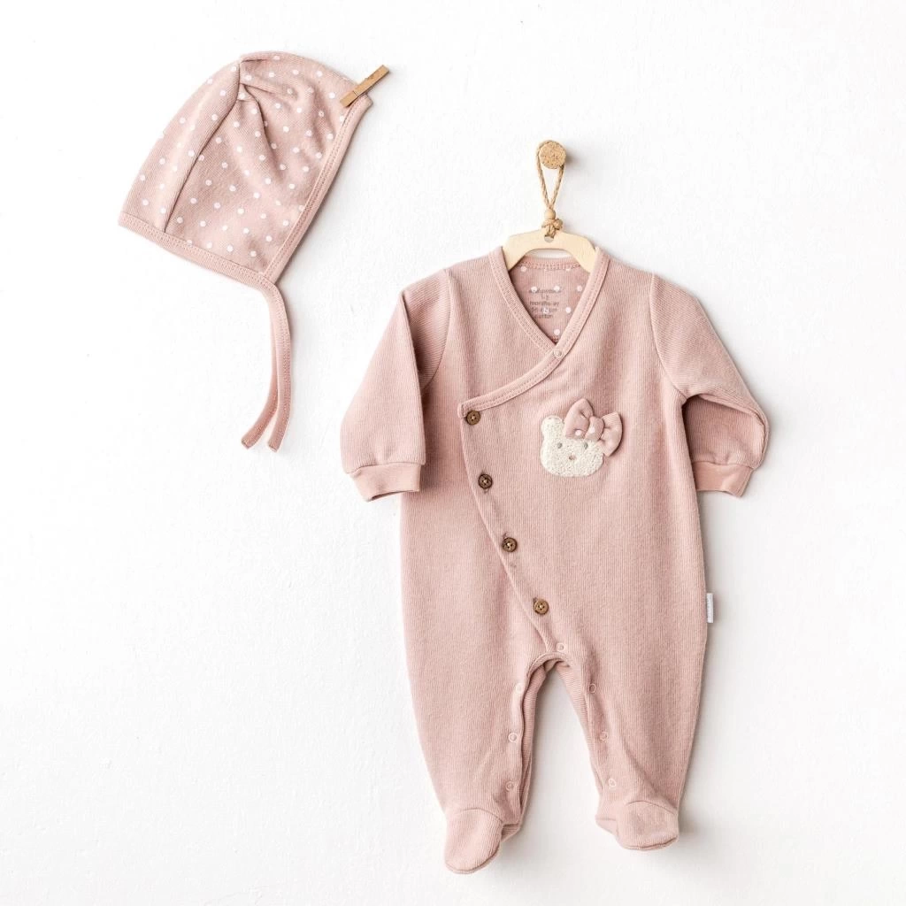 Nessiworld Andywawa AC25113 Cute Bear Bebek Tulum Takım Rose