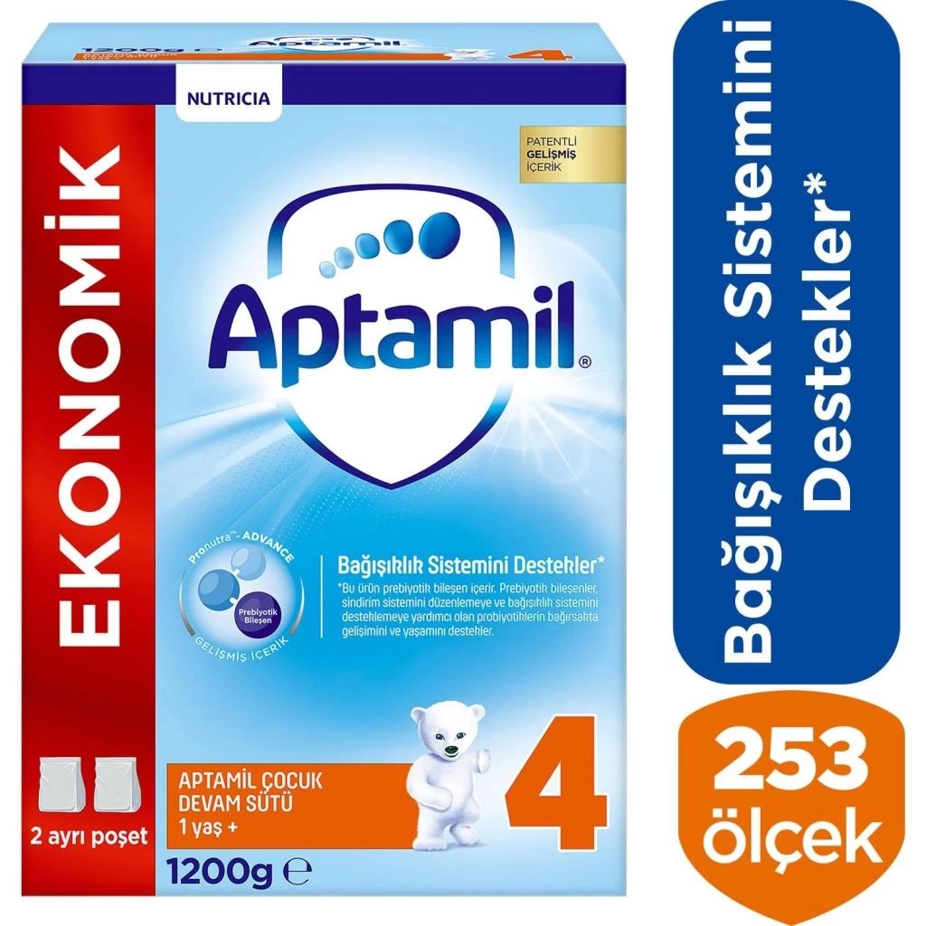 Nessiworld  Aptamil Çocuk Devam Sütü Maması No4 1 Yaş+ 1200 Gr