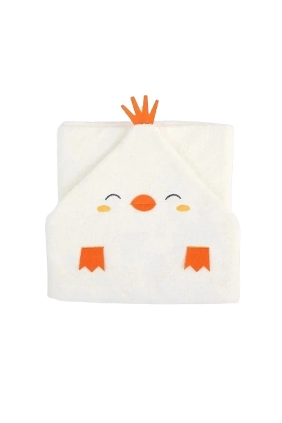 Nessiworld   Baby Civcivli Bornoz Seti 30038 Ekru