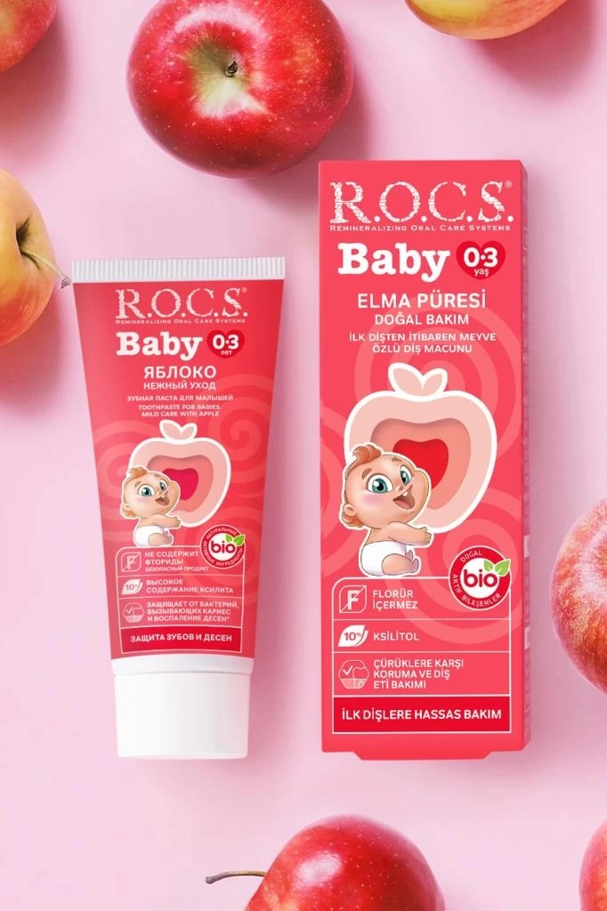 Nessiworld   .Baby Diş Macunu 35ml 0-3 Yaş Elma
