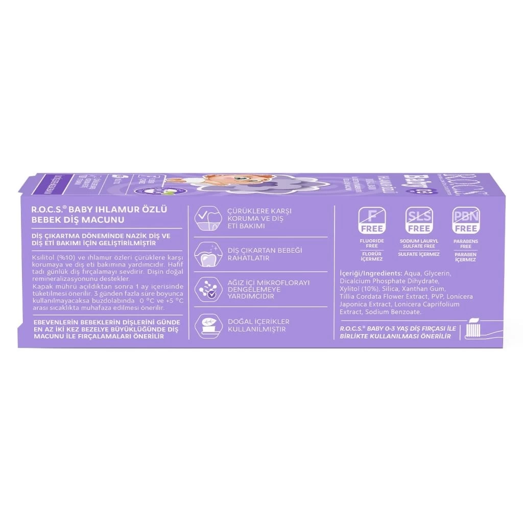 Nessiworld  .Baby Diş Macunu 35ml 0-3 Yaş Ihlamur