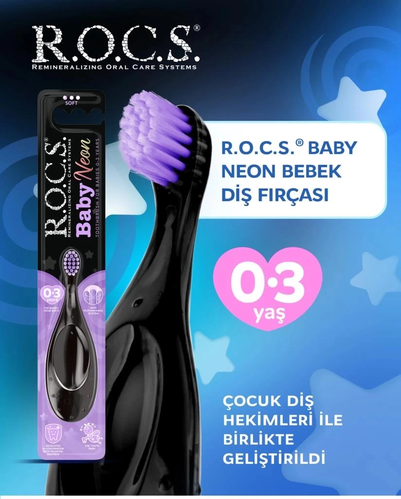 Nessiworld  .Baby Neon Ekstra Soft Diş Fırçası 0-3 Yaş