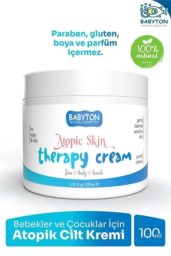 Nessiworld Babyton Bebekler ve Çocuklar İçin Atopik Cilt Kremi 100 ml